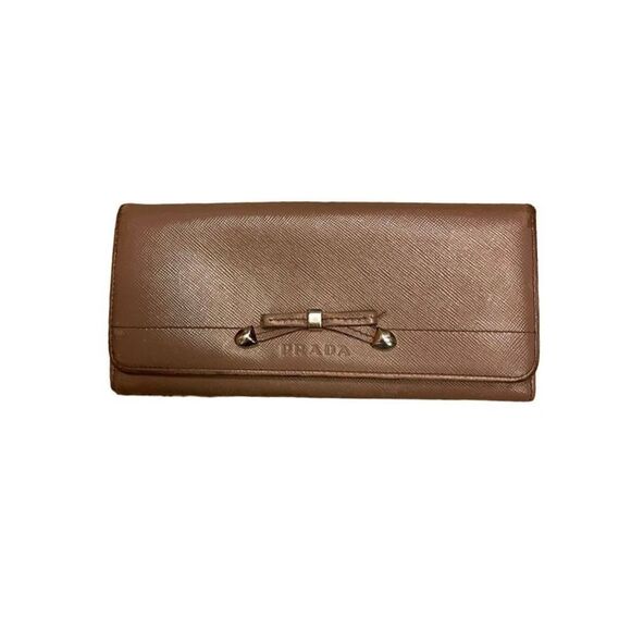 Prada Leather Wallet - Pink - Picture 1 of 9